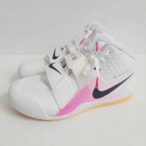 NEW Nike Zoom Javelin Elite 3 Track Shoes NO SPIKES AJ8119-101 Size 11 White Pin Shoes/Spikes Nike Zoom Javelin Elite 3 Track & Field  main image 2